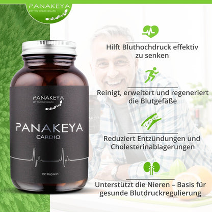 PANAKEYA® Cardio – Nahrungsergänzungsmittel (100 Kapseln)