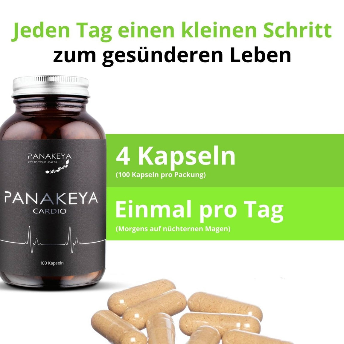 PANAKEYA® Cardio – Nahrungsergänzungsmittel (100 Kapseln)