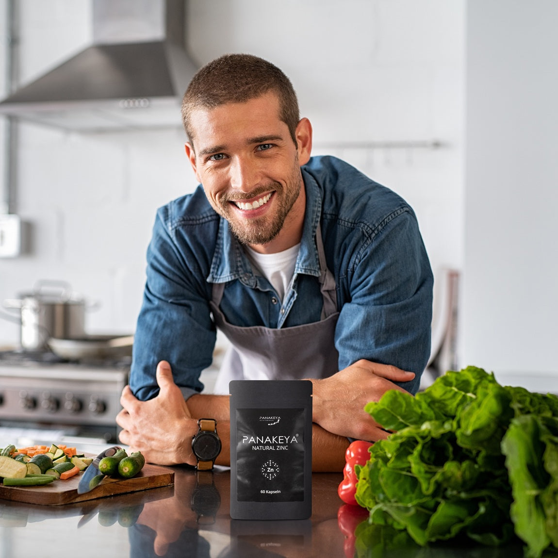 PANAKEYA® Natural Zinc – Nahrungsergänzungsmittel (60 Kapseln)